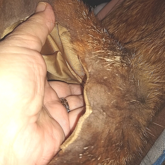 LUXURY REAL RED FOX COAT FUR JACKET W/ HOOD, SZ M - Picture 15 of 16